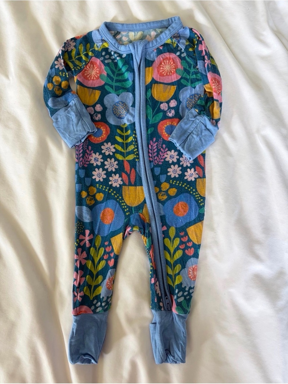 Little Sleepies Folk Floral Zippy
